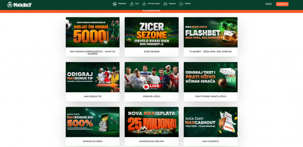 Maxbet bonuse i promocije