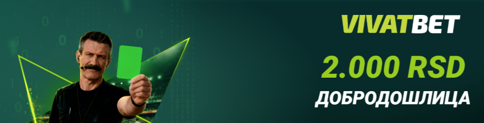 VivatBet bonus dobrodošlice za sport
